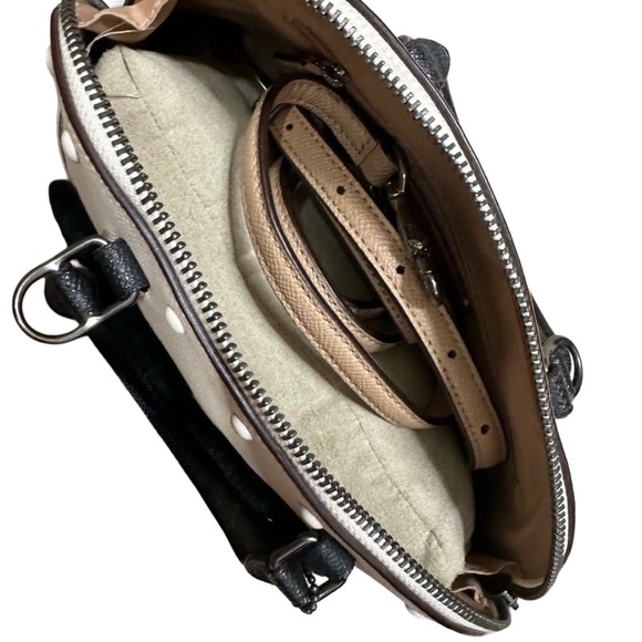 Limited Edition Coach Studded Satchel Bag with Strap - Picture 3 of 5